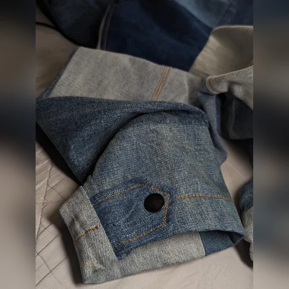 Patchwork Denim Pullover - Picture 6 of 10